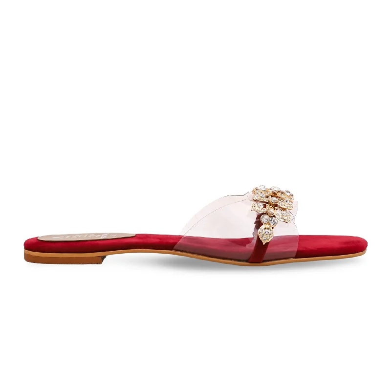 Maroon Fancy Slipper FN7743