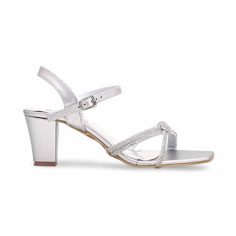 Silver Fancy Sandal FN5808