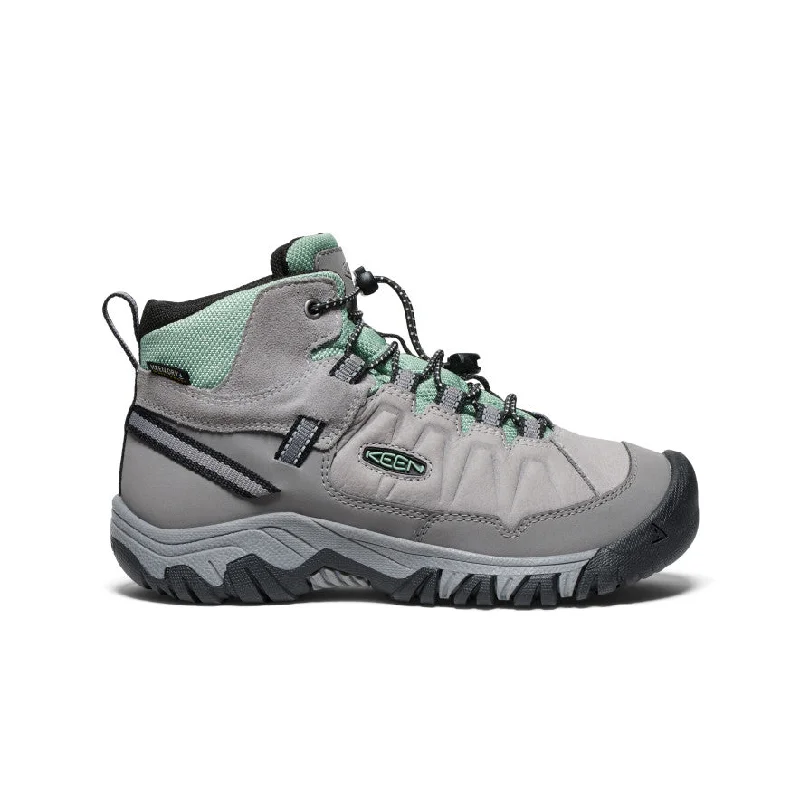 Big Kids' Targhee IV Waterproof Hiking Boot  |  Alloy/Granite Green