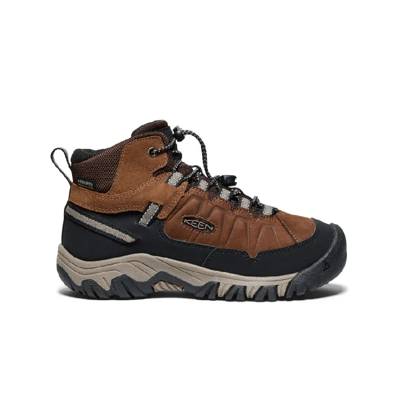 Big Kids' Targhee IV Waterproof Hiking Boot  |  Bison/Brindle