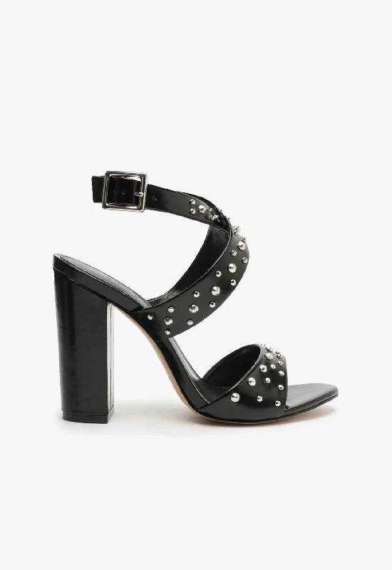 Lizzy Block Leather Sandal