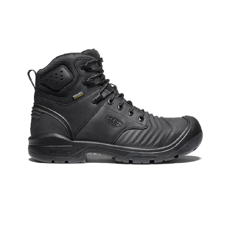 Men's Portland 6" Waterproof Boot (Carbon-Fiber Toe)  |  Black/Black