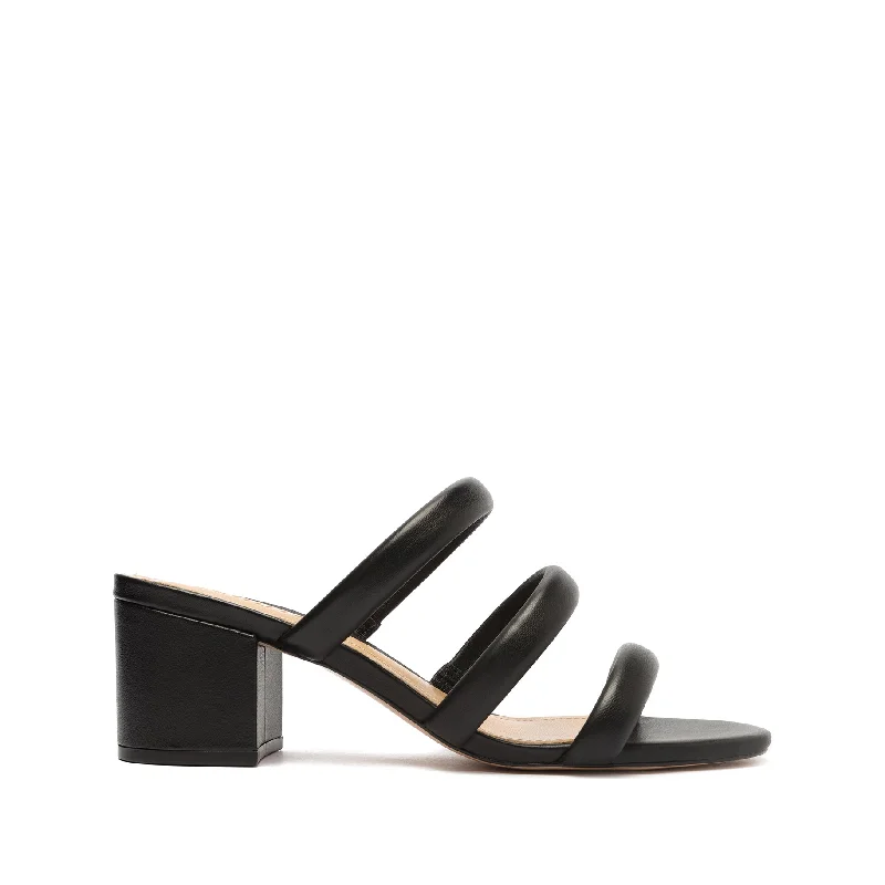 Olly Mid Block Nappa Leather Sandal