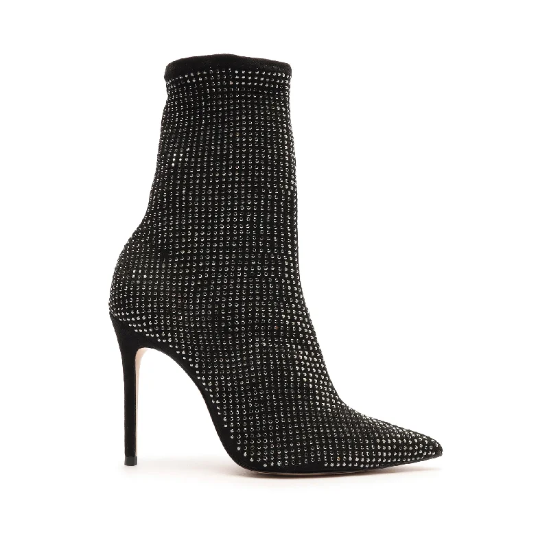 Sybil Suede & Rhinestones Bootie