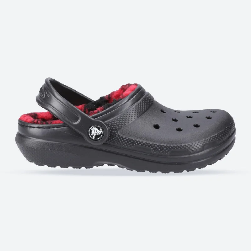 Women's Wide Fit Crocs 210767 Classic Lined Clog Sandals