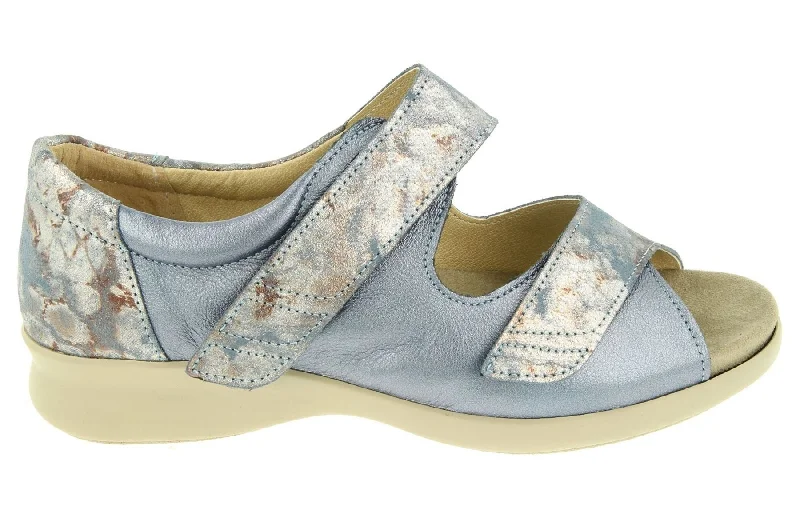 Mottled Sky Blue Suede/Lea